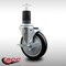 Service Caster 5'' SS Black Poly Swivel 1-5/8'' Expanding Stem Caster with Brake SCC-SSEX20S514-PPUB-BLK-TLB-158 - alternate 2